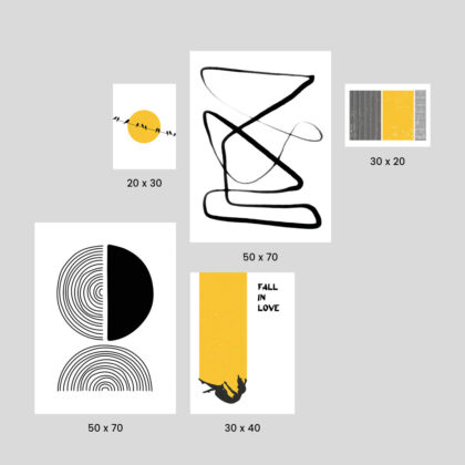 Poster Gallery Wall – Monochrome Emotions