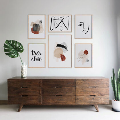 Poster Gallery Wall – Shapes & Stripes