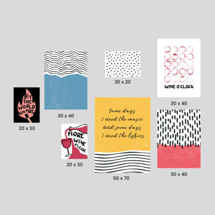 Modern Wall Art Poster Set – Summertime Rhapsody