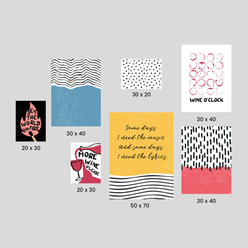 Modern Wall Art Poster Set – Summertime Rhapsody - Image 2