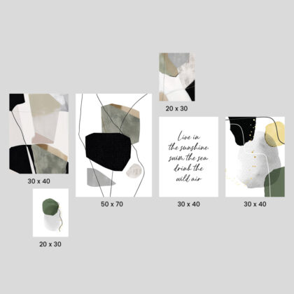 Poster Gallery Wall – Verdant Palette