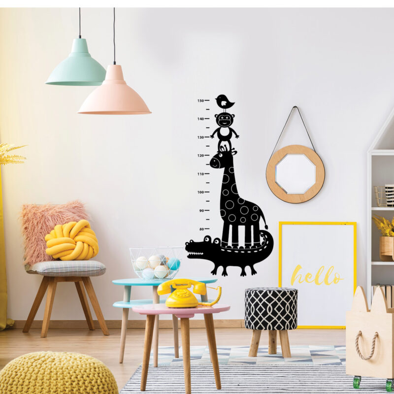 Entourage kids growth chart wall sticker by Sticky Gecko