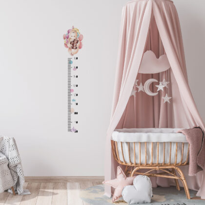 Kids Growth Chart Wall Sticker – Unicorn