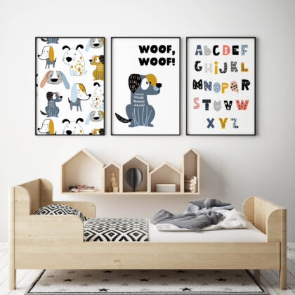 Kids Wall Poster Set | Best Friend - Wow Wow