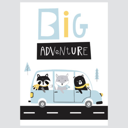 Poster for children's room | Big Adventure