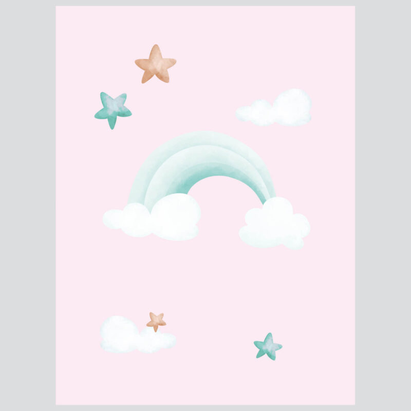 Nursery Poster Set | Bunny Pink Dreaming - Image 2