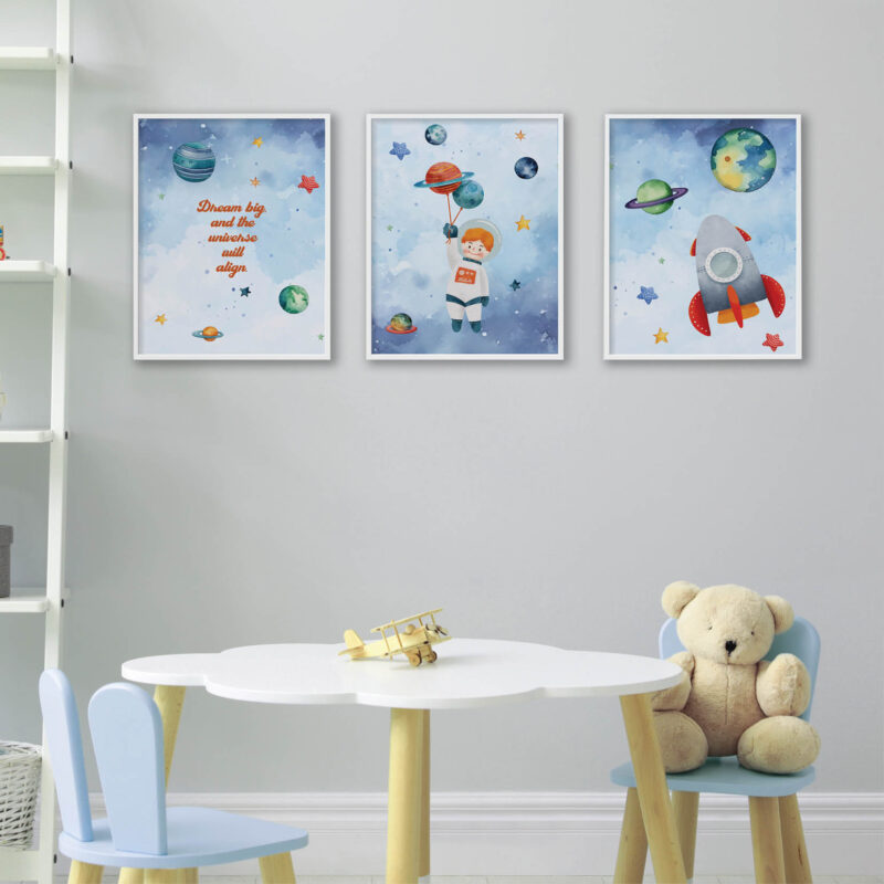 Nursery Wall Art Set | Chasing Blue Dreams