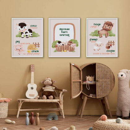 Domestic Animals Poster Set | Let’s Get to Know Domestic Animals