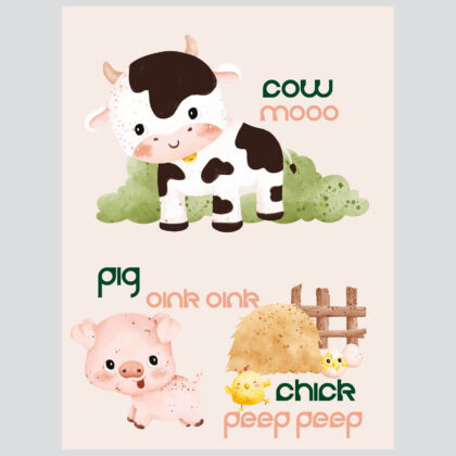 Domestic Animals Poster Set | Let’s Get to Know Domestic Animals