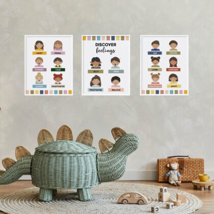 Feelings Learning Poster Set | Let’s Get to Know the Feelings