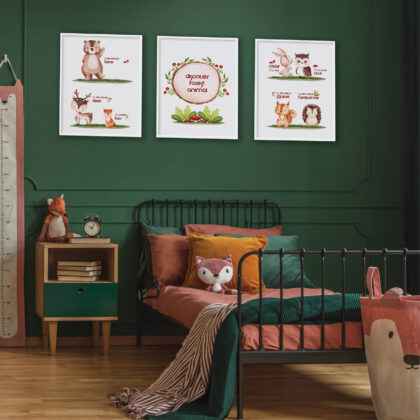 Forest Animals Poster Set | Let’s Get to Know the Forest Animals