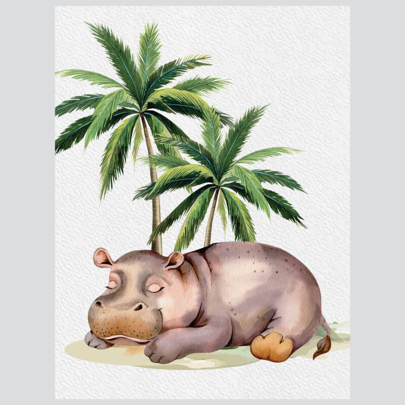 Kids Wall Poster Set | Hypo’s Safari Adventure | HIAWorkshop® - Image 2