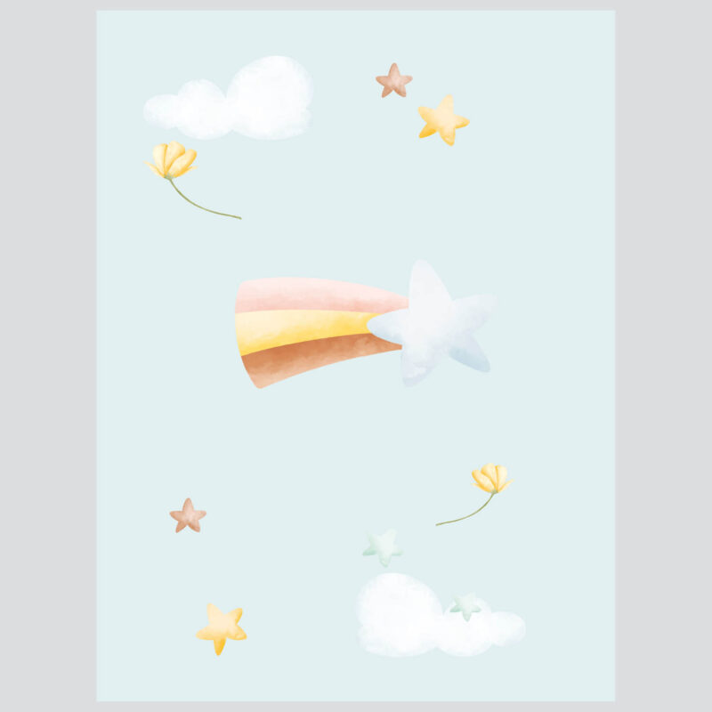 Kids Wall Art Set | Squirrel Mint Daydreaming - Image 2