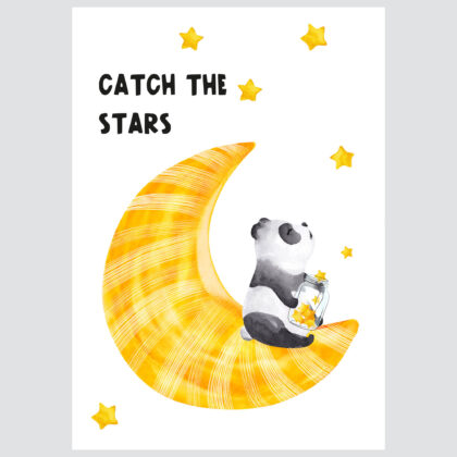 Poster for children's room | Catch the Stars