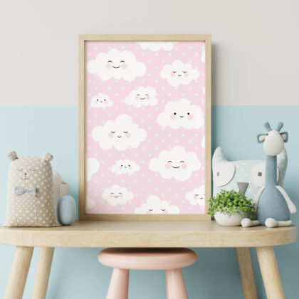 Poster for children's room | Clouds
