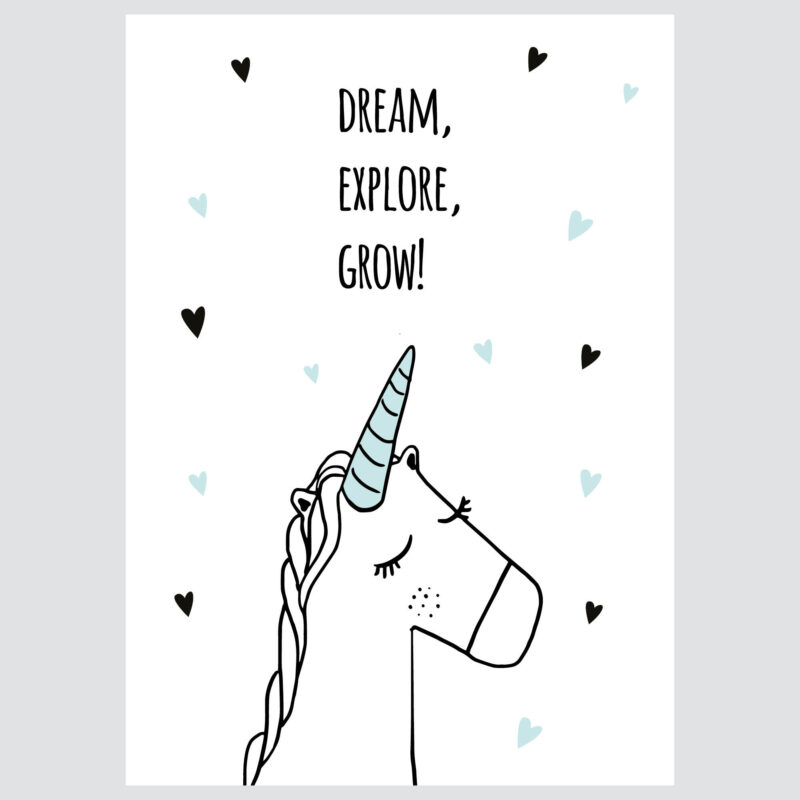 Poster for children's room | Dream, Explore, Grow - Image 2