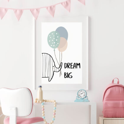 Poster for children's room | Elephant