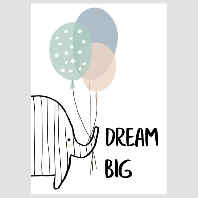 Poster for children's room | Elephant - Image 2