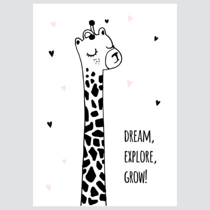 Poster for children's room | Giraffes