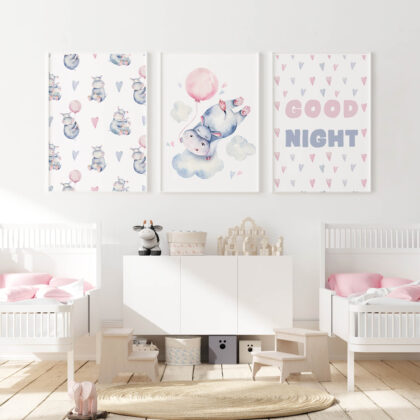 Nursery Poster Set | Good night