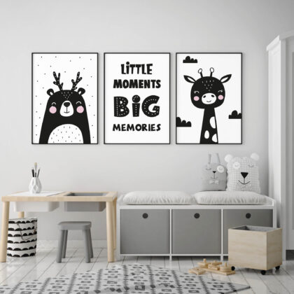 Kids Wall Poster Set | Little Moments Big Memories