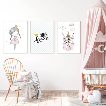 Nursery Wall Art Set | Little Princess