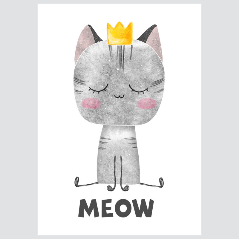 Poster for children's room | Meow - Image 2