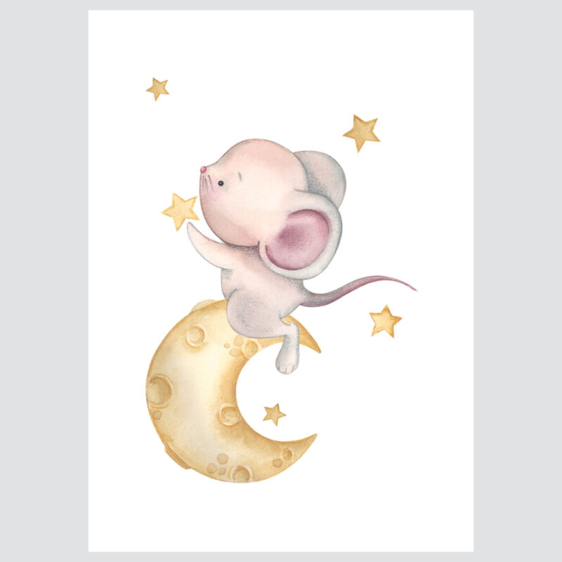 Nursery Poster Set | Mouses Stars - Image 2