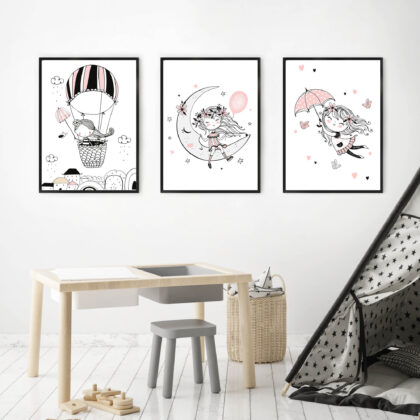 Nursery Wall Art Set | My Little Girl
