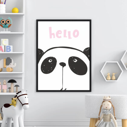 Poster for children's room | Panda