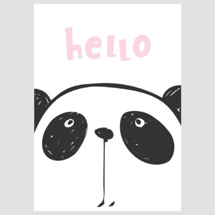 Poster for children's room | Panda