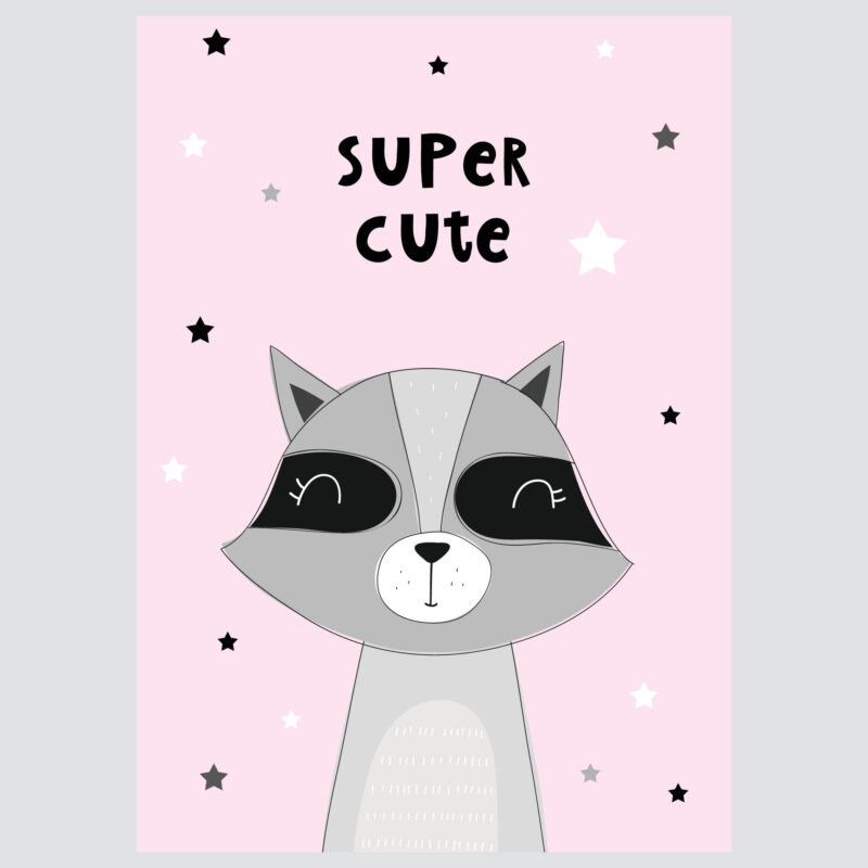 Poster for children's room | Raccoon - Image 2