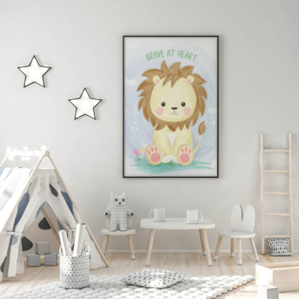 Poster for children's room | Brave At Heart
