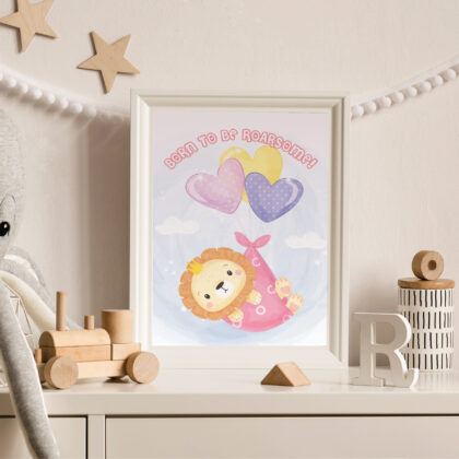 Poster for children's room | Roarsome Girl