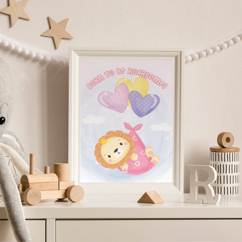 Poster for children's room | Roarsome Girl