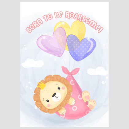 Poster for children's room | Roarsome Girl
