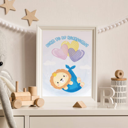 Poster for children's room | Roarsome Boy