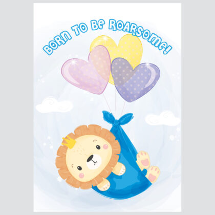 Poster for children's room | Roarsome Boy