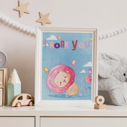Poster for children's room | I Roar You Too