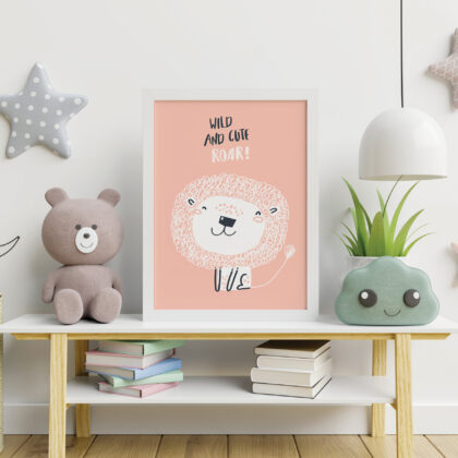 Poster for children's room | Wild and Cute