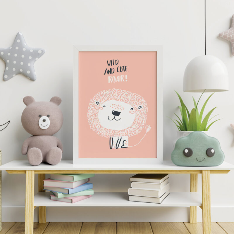 Poster for children's room | Wild and Cute