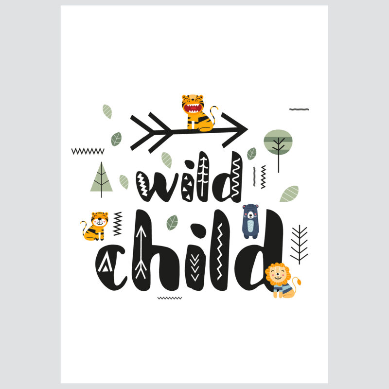 Poster for children's room | Wild Child - Image 2
