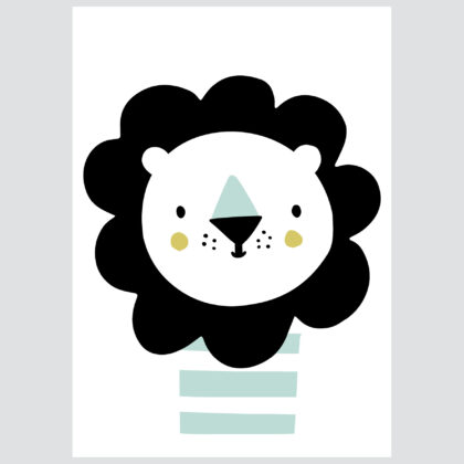 Poster for children's room | Lion Heart