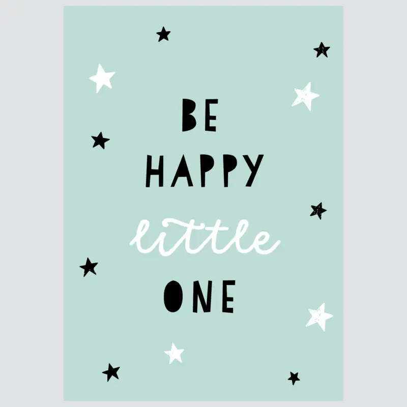Poster for children's room | Be Happy Little One - Image 2