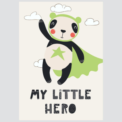 Poster for children's room | My Little Hero