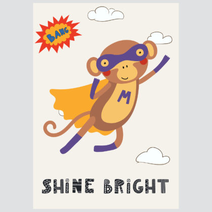 Poster for children's room | Shine Bright