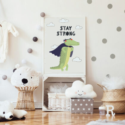 Poster for children's room | Stay Strong