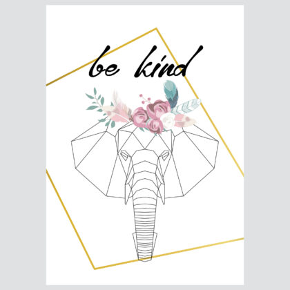 Poster for children's room | Be Kind