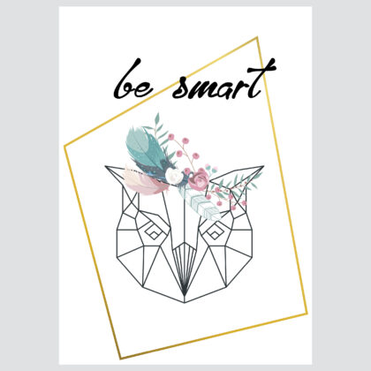 Poster for children's room | Be Smart