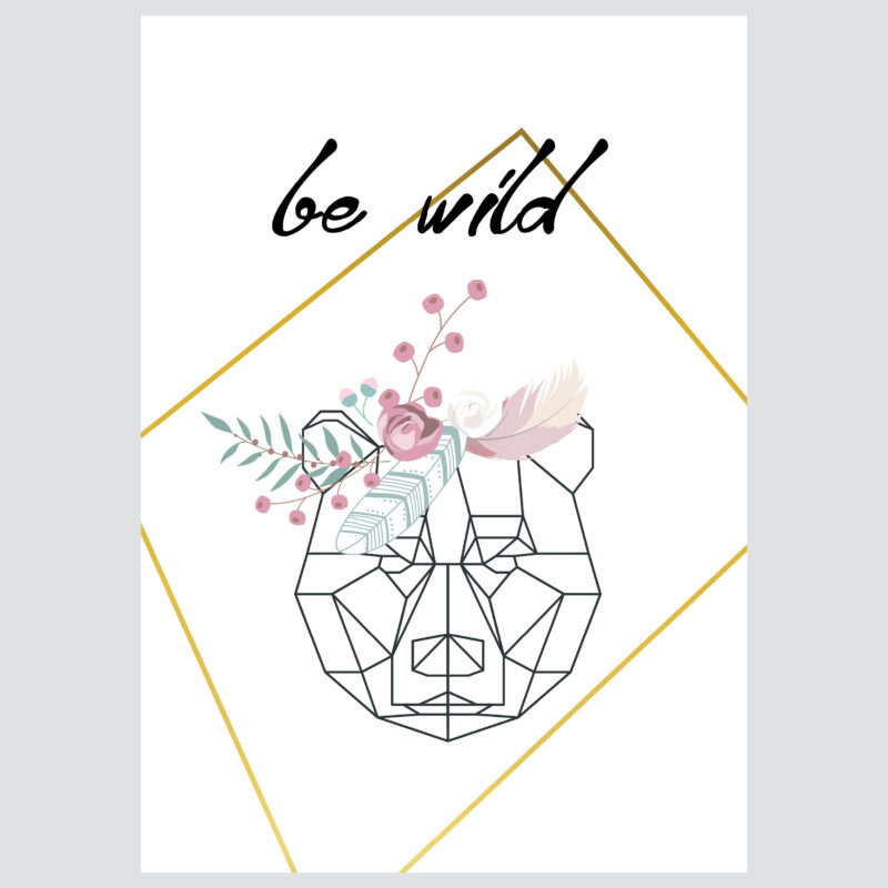 Poster for children's room | Be Wild - Image 2